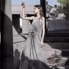 Return To Dust's Self-made Literary and Versatile Spray-dyed Suspender Dress, Two Colors