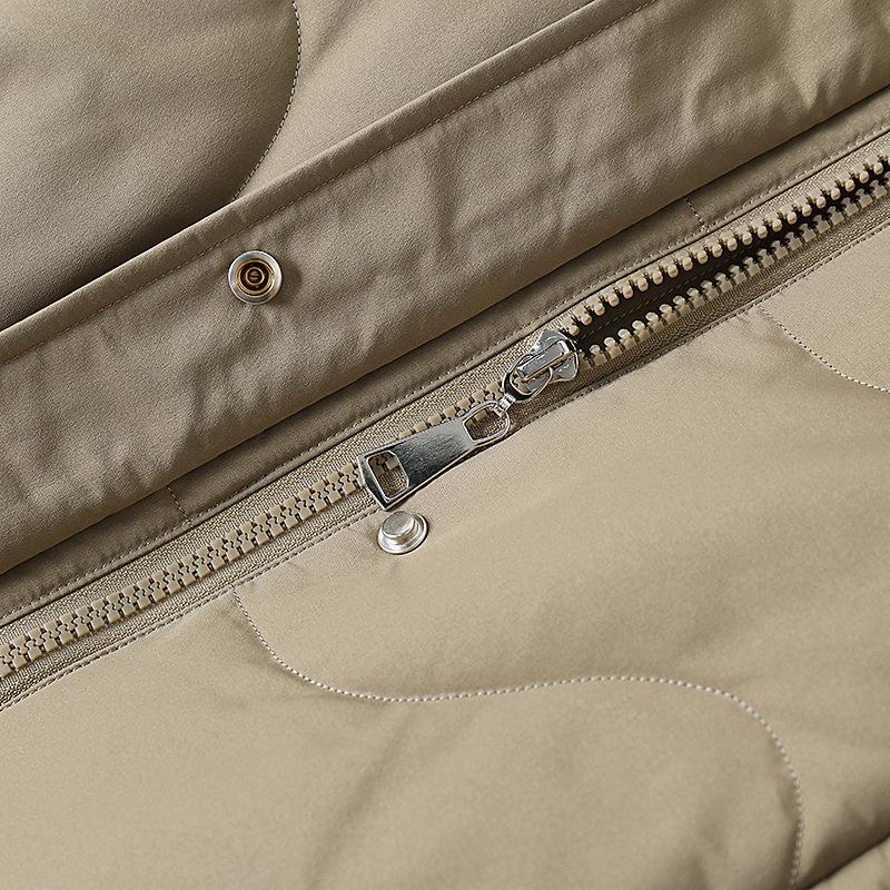 Women's Down Jacket Mid Length Winter Thickened Warm Jacket for Middle-aged and Elderly People