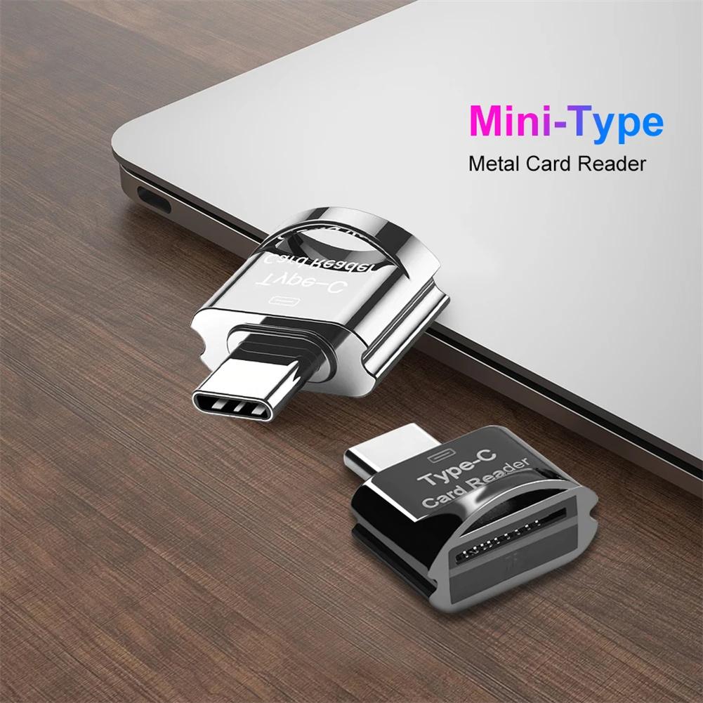 USB C Adapter For Memory Card Micro Mini SD Card Adapter High-Speed Data Transfer TF Card Reader For Phone Tablet