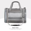 Foldable Mesh Cat Transport Bags Comfortable Handle Breathable Portable Pet Shoulder Bag Large Capacity Side Pocket