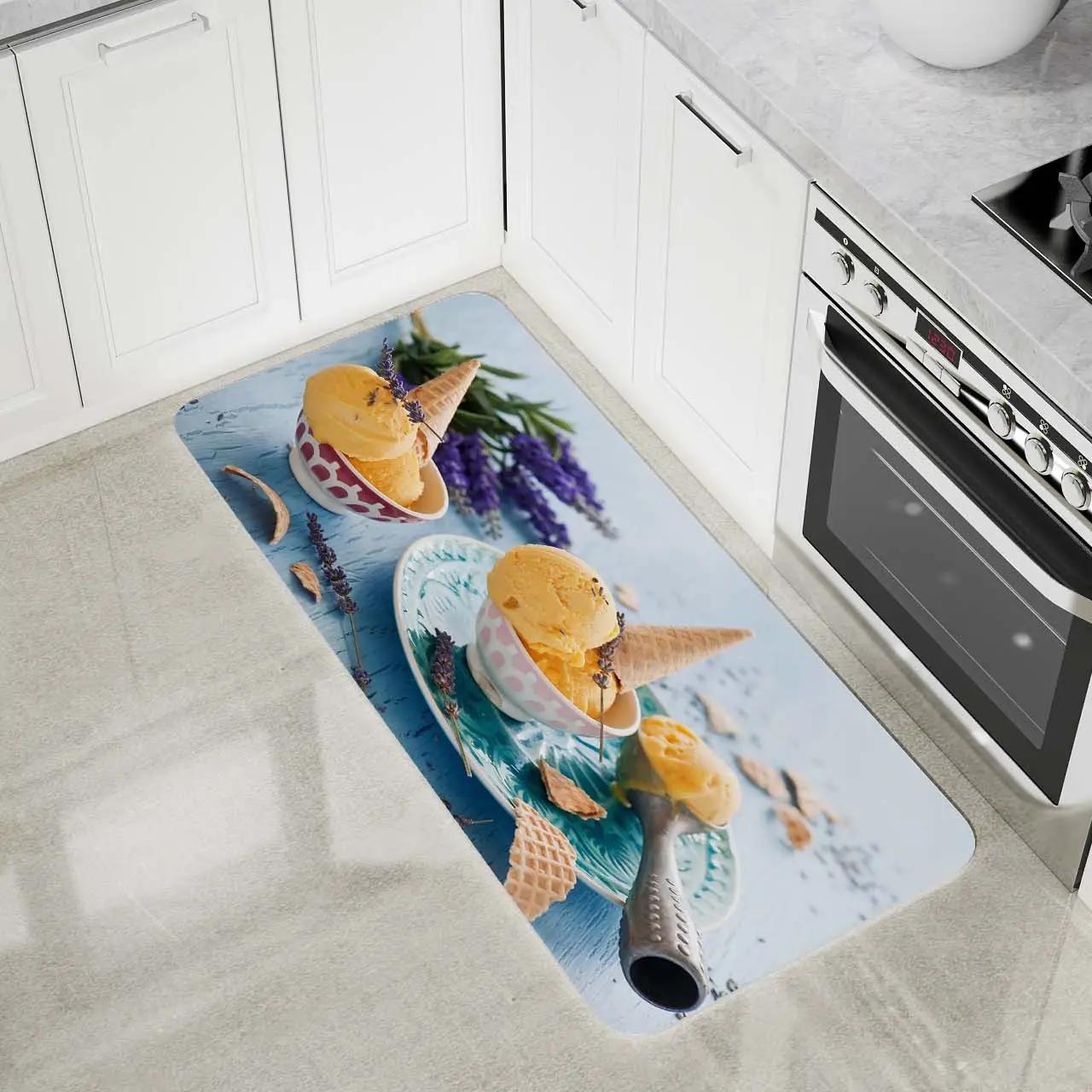 

Длинный кухонный ковер, коврик для входной двери дома, украшение для спальни, гостиной, прикроватный ковер, коридор, балкон, нескользящий коврик для ванной комнаты 40x120cm