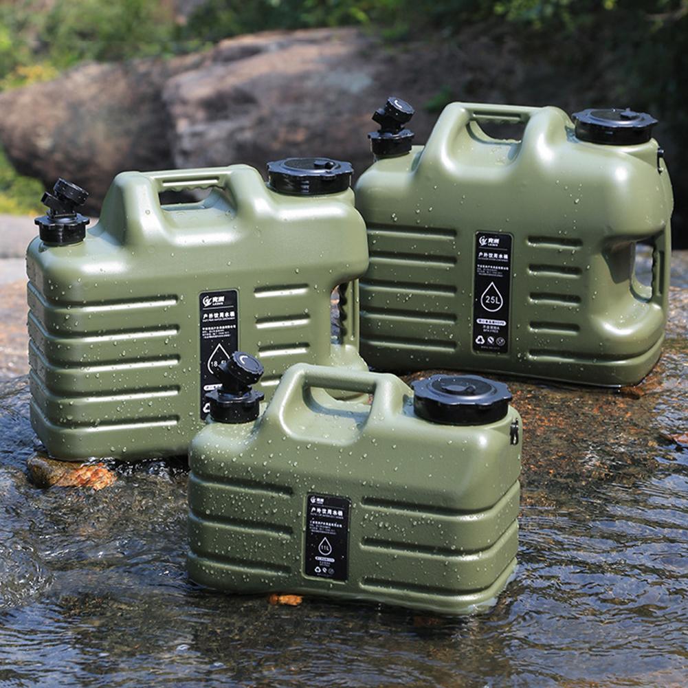 11L/12L/25L Outdoor Camping Water Bin Large Capacity Portable Water Tank with Detachable Faucet No leakage Camping Fishing