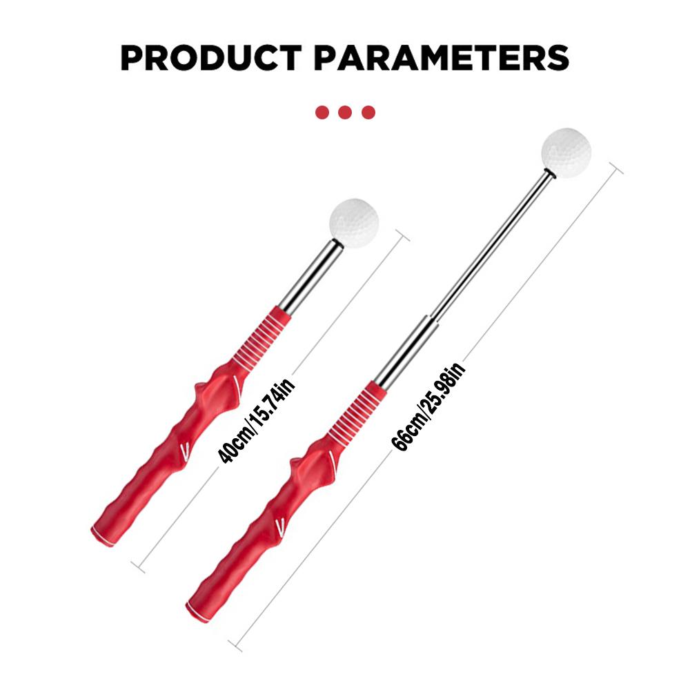 Golf Telescopic Swing Exerciser Sounding Impact Stick Swing Golf Swing Exercise Swing Trainer Correcting Gesturer Training Aid