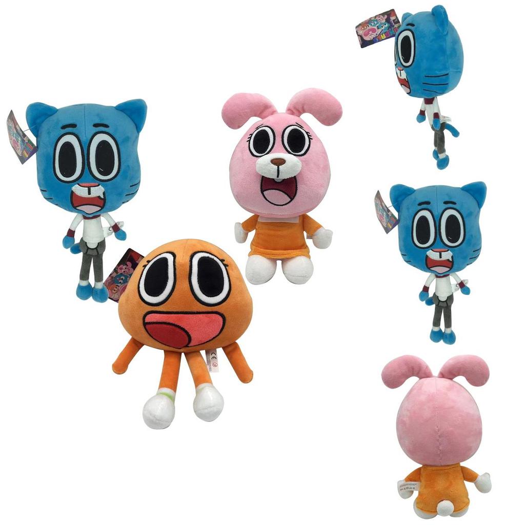 Entzückendes und weiches 25 cm Darwin Plüschtier aus Die erstaunliche Welt von Gumball für Kinder