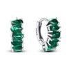 Hot Sale 925 Sterling Silver Animal Plant Green Series Jewelry Fashion Zircon Circle Hoop Earrings for Women Gift Accessories