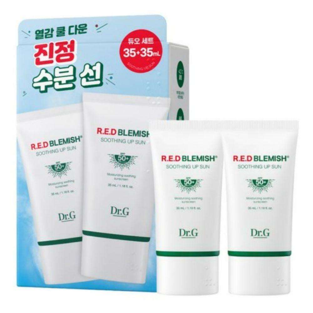 

Dr.G Red Blemish Soothing Up Sun Cream SPF50+ PA++++ High Protection & Calming Sunscreen 35ml x 2pcs