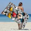 1pc Mickey Mouse Beach Towel - Polyester 2D Flat Quick-Dry Swim Travel Towel, Unisex Lightweight Soft Gift for Camping Su