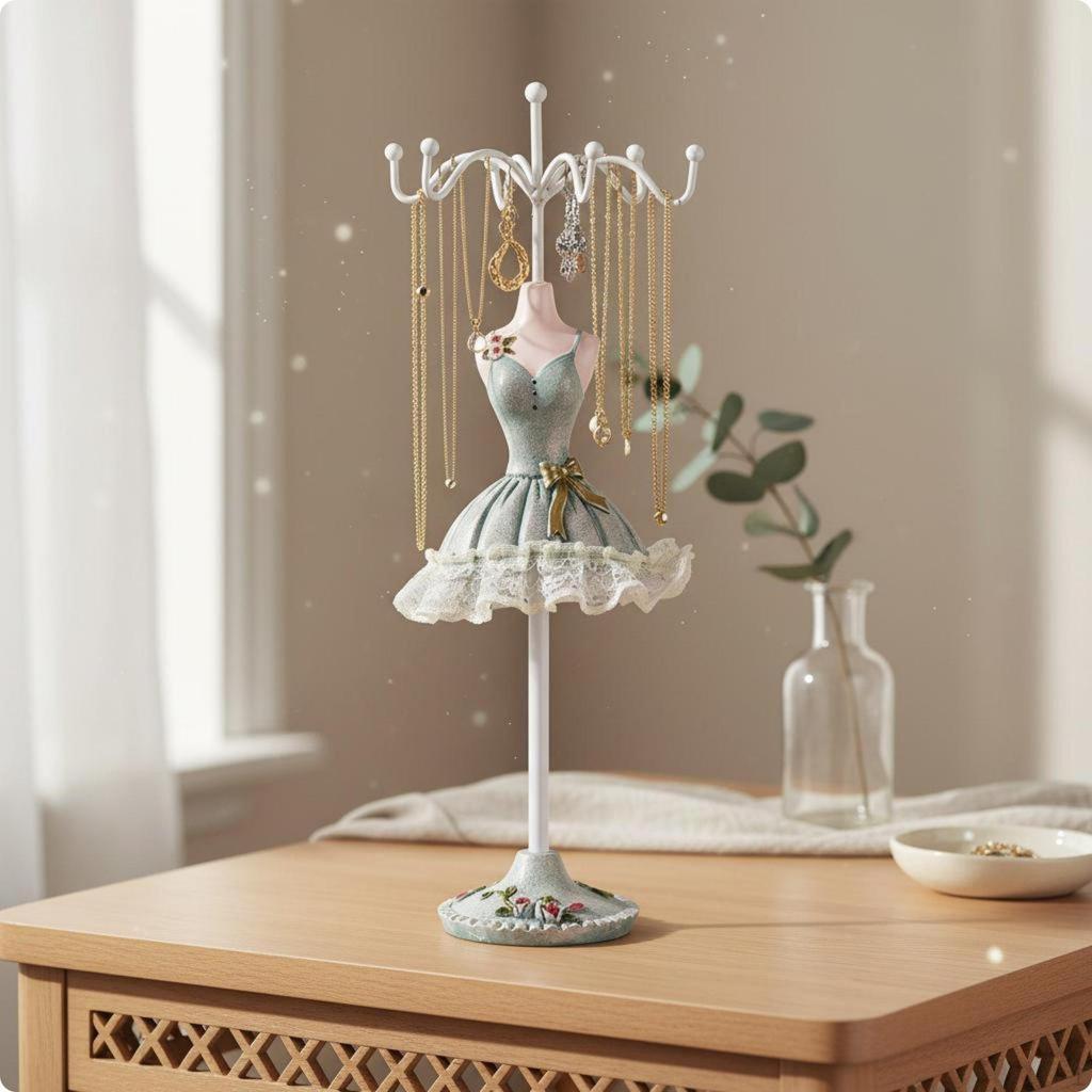 Mannequin Jewelry Stand Decorative Earring Necklace Holder Sophisticated Tree Display for