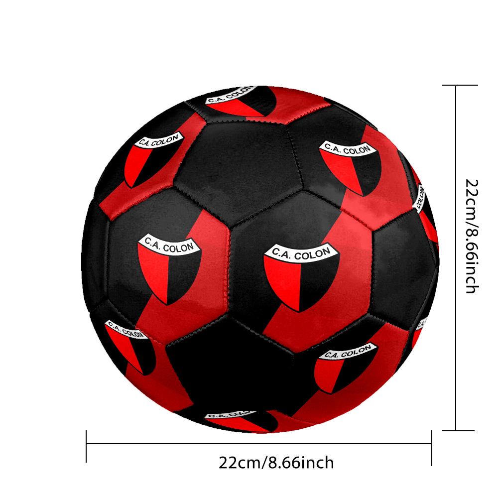 Club Atlético Colon Indoor Soccer Ball Colorful All Ages Size 5 Machine Stitched PVC Competition Ready Durable High-Bounce