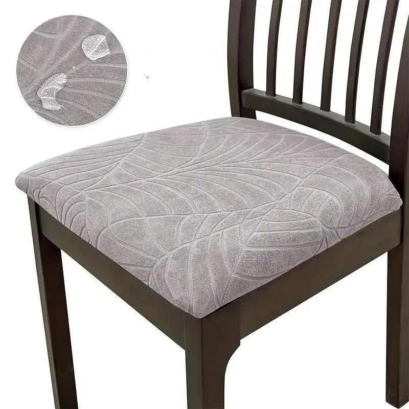 1/2/4/6pc jacquard waterproof chair cover slipcover for dining room ,chair seat cover for wedding banquet office chair protector