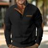 Men S Casual Stand Collar Long Sleeve Pullover Sweatshirt