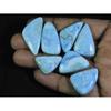 16X18-24X37MM Natural Larimar Pectolite Fancy Cabochon Loose Gemstone 7Pcs C-67