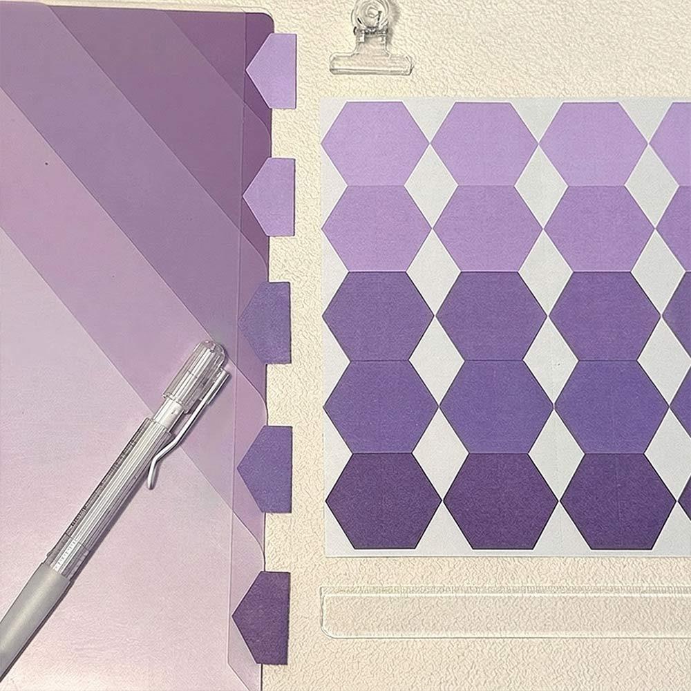 96pcs Double-Sided Writable Index Tabs Gradient Color Double-sided Writable Tabs Students фиолетовый