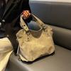 Retro Large-capacity New Women's Bag Versatile Messenger Bag Simple Casual Shoulder Tote Bucket Bag