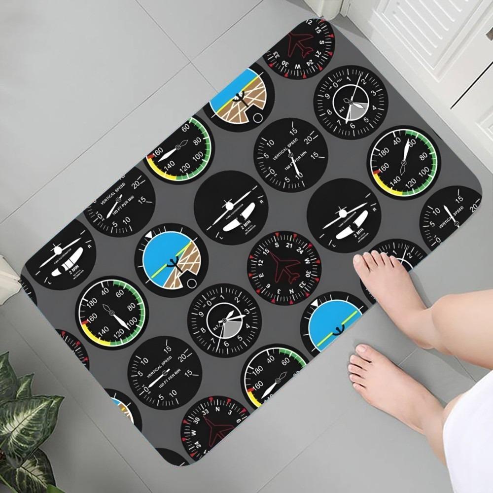 Aviation Theme Carpet Welcome Mat Absorbent Bedroom Door Rug Kitchen Balcony Living Room Entrance Home Airplane Decoration