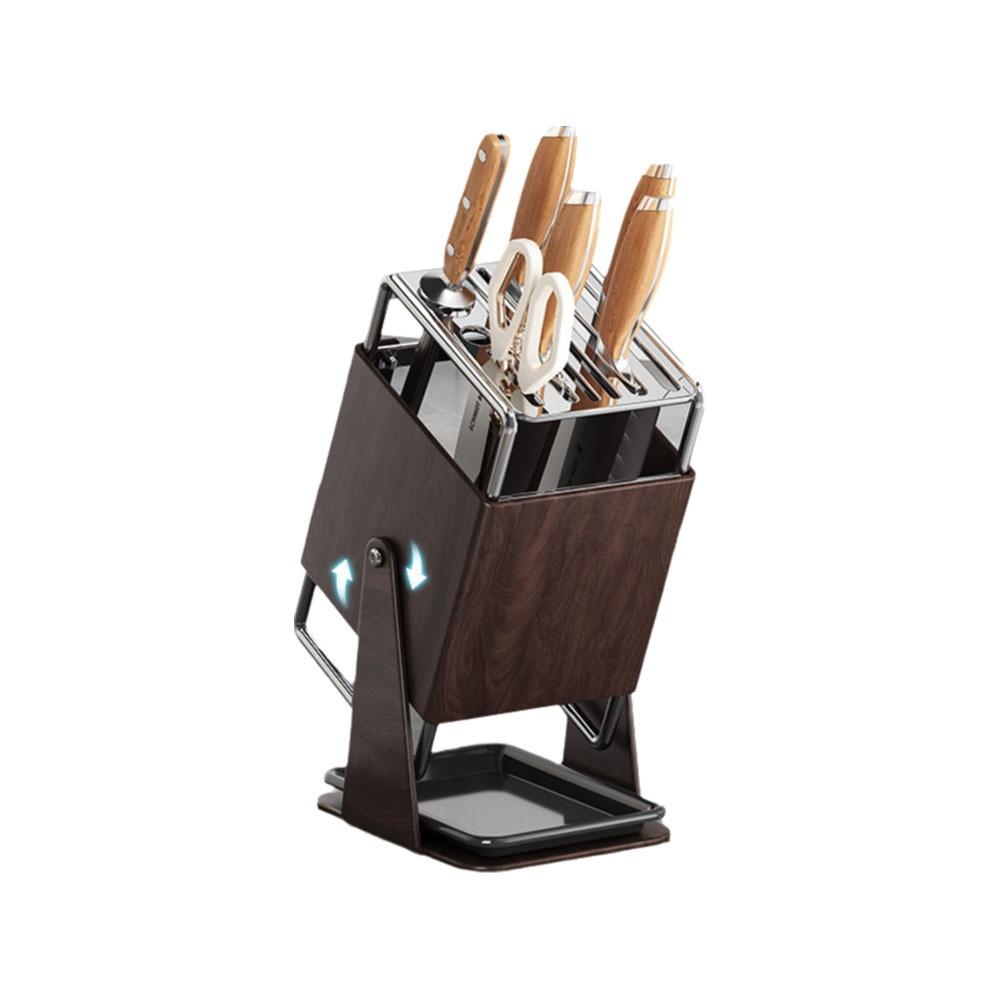 Stable Countertop Cutter Holder Anti-slip Cutlery Organizer Kitchen Storage Rack  for Home