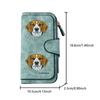 Beagle Pattern Long Zipper Wallet, Large-capacity Card Holder, Unisex Clutch Bag, Stylish Zippered Coin Purse, Suitable for Daily Use, a Great Gift