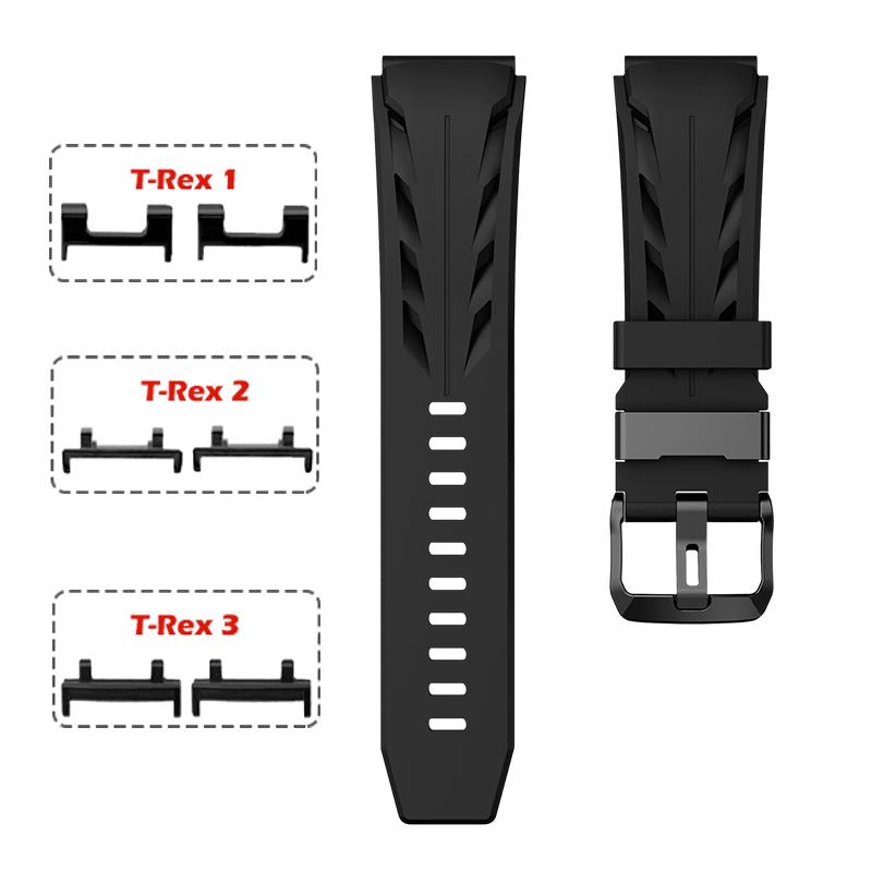 Watch Band for Amazfit T-Rex 3 2 1 Sport Strap Classic Buckle Silicone Wristband for T-Rex 3 2 1 Men Women Accessories Strap