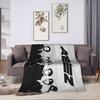 Kpop Ateez Band Warm Soft Blanket  Travel Office Plush Throw Blanket Funny Couch Bed Flannel Bedspread Sofa Bed Cover