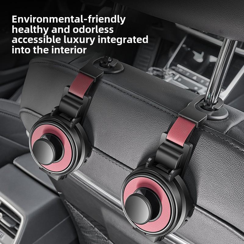 Car Multifunctional Hook Storage Rack with Cup Holder, Phone Holder, and Rear Storage - Organize Your Car Essentials with Ease.