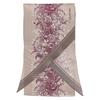 JILL STUART Silk Print Pointed Scarf 60109004D Gray Floral Pattern 100 Long Women's Neck Accessory 20cm x 150cm