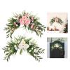 Floral Decoration Swag for Door Lintel Featuring Peony Flowers for Home Use