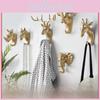 Elegant White Deer Head Wall Hook No Drill Required Strong Adhesive