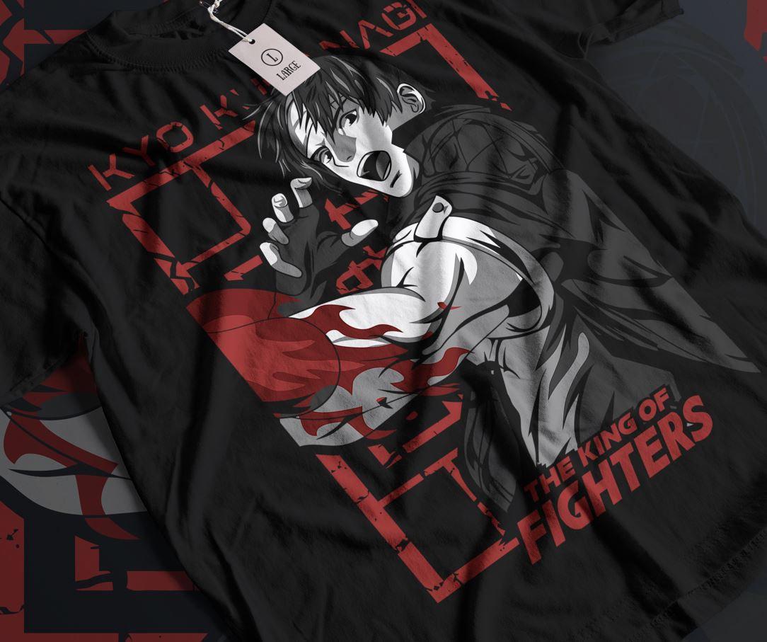 KOF2002 Kof 2k2 Премиум футболка с выбором персонажей для мужчин и женщин Летняя хлопковая свободная модная футболка с круглым вырезом S