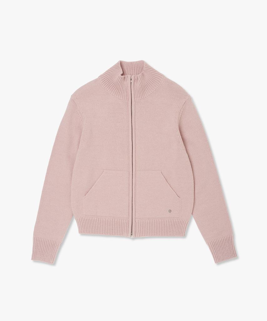 Plack Woman High-Neck Zip-Up Knit_4 Colors
