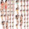 Womens Bikini Sexy Bandage Swimsuit Swimwear Bathing Suit Candy Color Solid