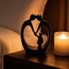 Modern Abstract Sculpture 3D Printed Figurine Family Embrace Design Decorative Ornament for Home Office Display and Interior Decoration
