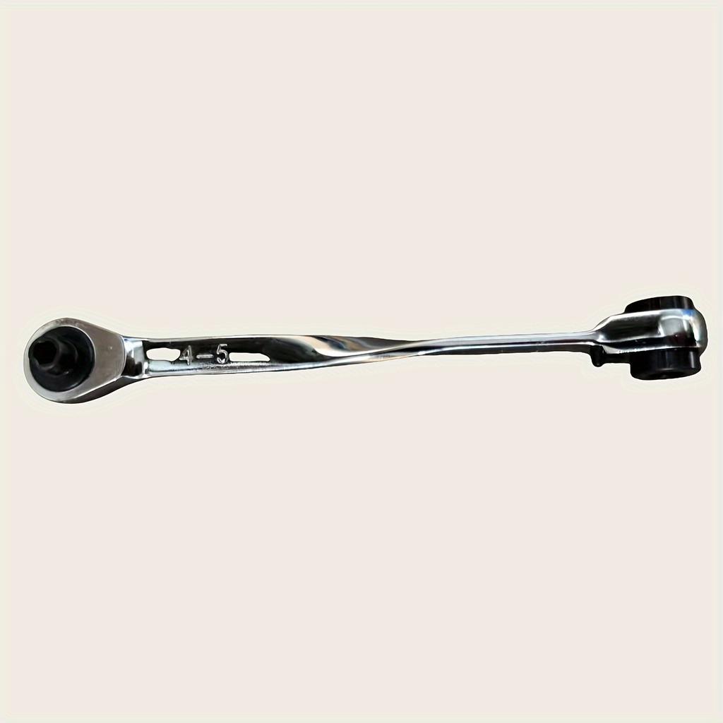 1 Top 4 72-gear Four-use Adjustable Ratchet Wrench, Fast Wrench CR-V Forged Waterproof Rust-proof, Chromium Vanadium Steel, Suitable for Electrical