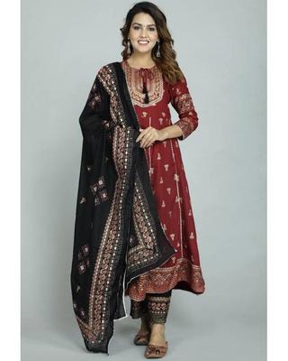 Damen Top Tunika Anarkali Kurta Hose Dupatta Set Indisches Bollywood Designer Kurti Salwar Kameez Kleid