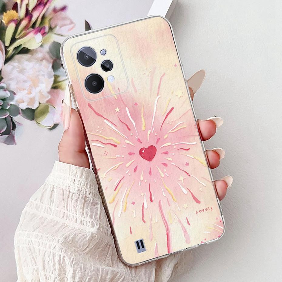 Cute Painting Phone Case For Realme C31 C33 Soft Silicone TPU Back Cover For Realme C31 C33 2023 Cases Bumpers