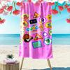 Hey Duggee Print Beach Towel, Large Soft Quick Dry Towel for Beach Camping Swimming