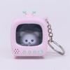 Novelty Television Keychain Glowing Doll Backpack Hanging Decoration For Night Visibility Camping Gear Kids Room