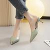 Baotou small size cool slippers women's summer versatile fashion metal pointed cm cm stiletto sandals women's high heels