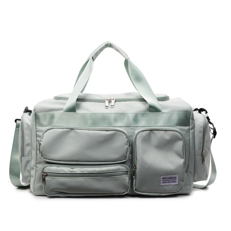 Travel Bag Large Capacity Women's Light Portable Business Travel Luggage Bag Oxford Cloth Dry and Wet Separation Sports Fitness Bag
