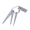  4pcs Hole Measuring Tool Gaps Gauge Set Steel Pocket Small Tapered Rulers Set