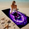Proof Beach Towel with a Pokémon Gengar Pattern - Soft,absorbent,quick-drying,machine Washable - Perfect for Swimming,camping,bathing