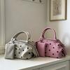 Small-scale Polka Dot Boston Pillowcase-style Women's Versatile Handbag and Crossbody Bag