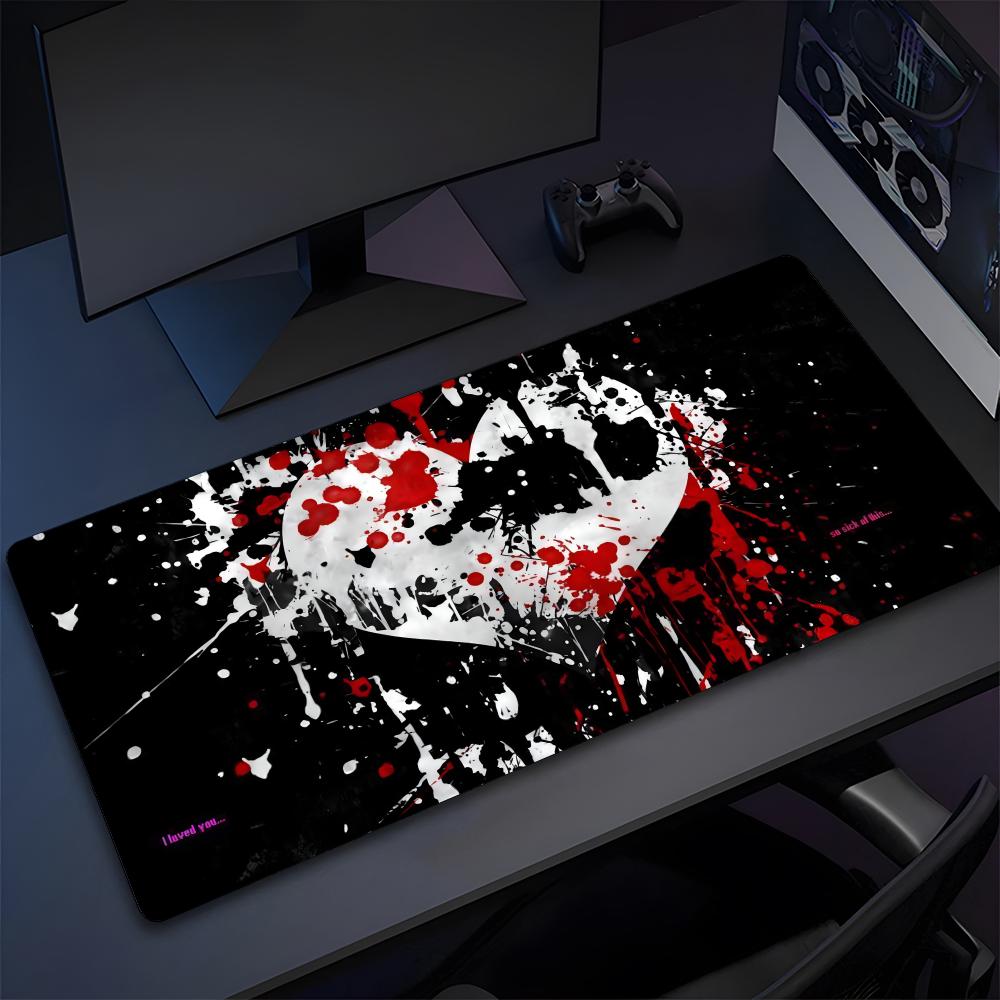 Love Black And Cute Emo Mouse Pad High Quality Natural Rubber Mouse Pad The Most Professional Washable Laptop Mouse Pad