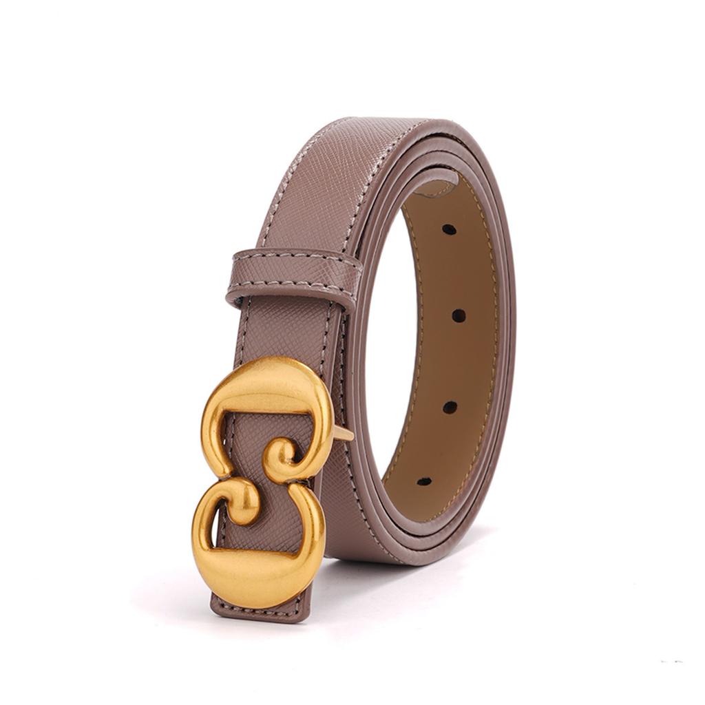 New Women's Belts, Fashionable and Versatile High-end Suits, Belts, Women's Casual Leather Black Jeans Belts