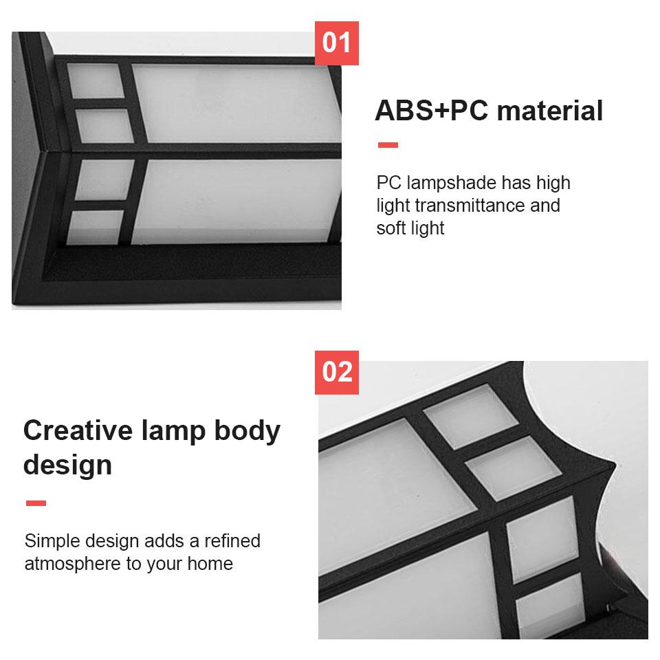 Wall Light Presence Sensor Lamp Waterproof AC85-265V Outdoor Lights LED Lights For Room Outdoor Garden Street Lamp Porch Balcony