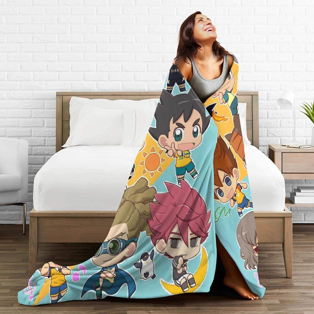 Anime Axel Blaze Inazuma Eleven Blankets Quality Warm Throw Blanket Winter Child Outdoor Fashion Bedspread