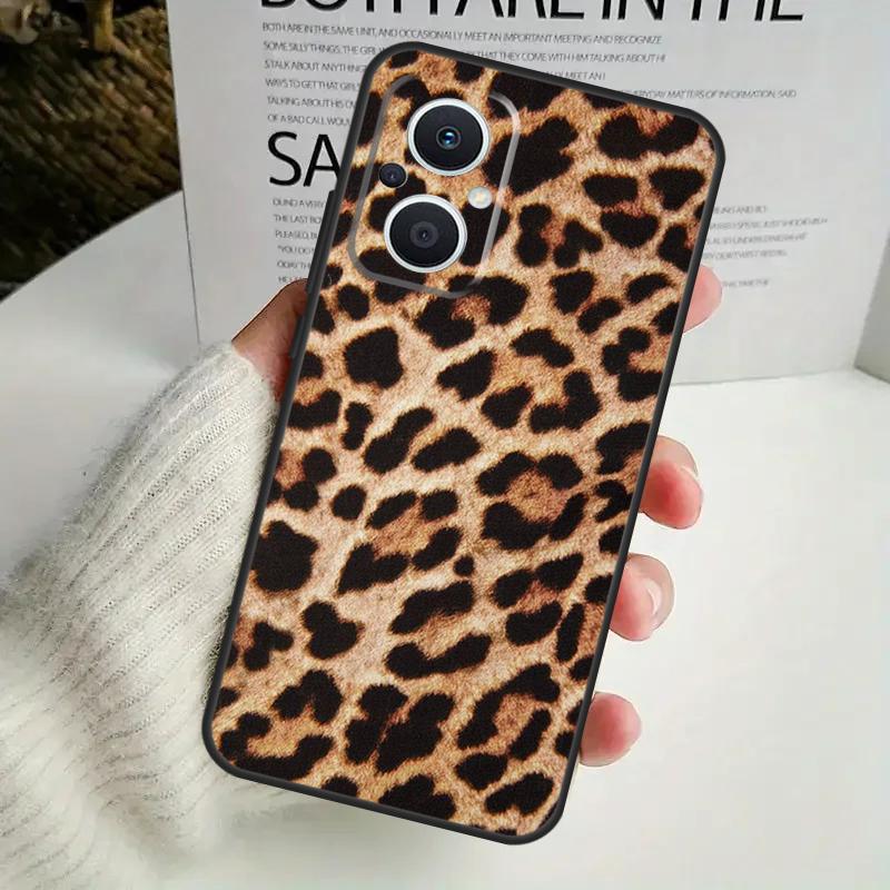 African Leopard Print Case For OPPO Reno 8 7 6 5 4 Lite 8T 5Z 4Z 10 11F OPPO Find X5 X6 Pro X2 Neo X3 Lite Cover