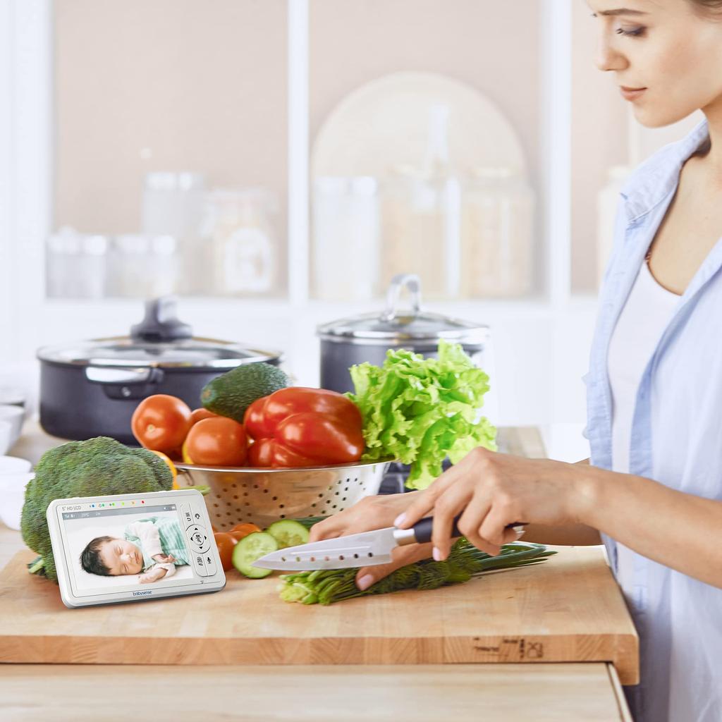 Babysense HD-Qualität Baby Babyzimmer Temperatur GHz perfekte Sicherheit ohne App oder Schwenk Zoom weißes Rauschen Dimmen Nachtlicht automatische Nacht