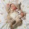 45cm Cloth Body Full Silicone Body Optional Reborn Dolls Levi High Painting Realistic Baby Girls Doll with Bald Hair Kid's Birthday Christmas Dolls