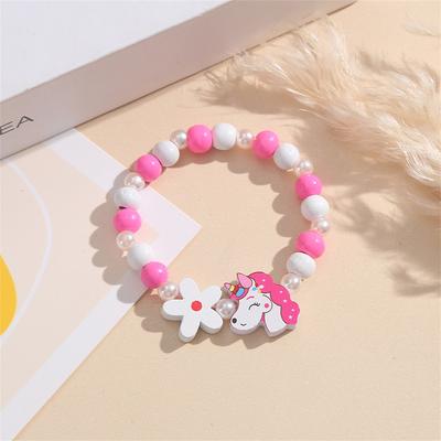 B87 Flowers Beads Bracelet Lively Cartoon Friendship Bracelets Best Friend Star Moon Cloud Jewelry Accessories Trend Wholesale