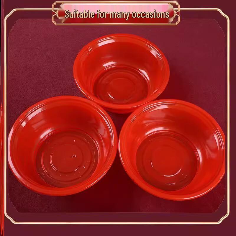 Shengbile Disposable Red Festive Bowl